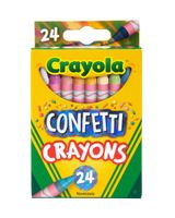 Crayola Confetti Crayons Pack of 24