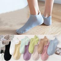 10 Pairs Women's Ankle Socks Low Cut Socks Work Daily Holiday Solid Color Cotton Sporty Casual Vintage Retro Casual Sports Socks Lightinthebox