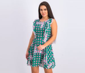Womens Printed Dress  Green