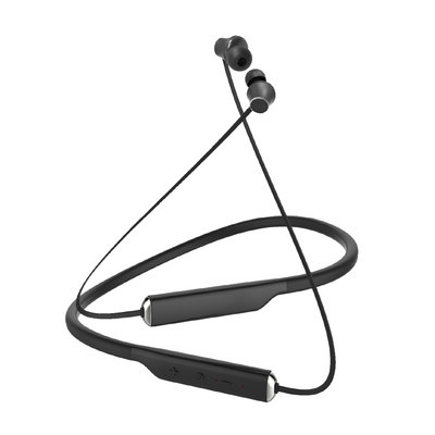 SWITCH NECKBAND BLUETOOTH HEADSET WITH MAGNETIC EARBUDS, FLEXIBLE NECKBAND AND MIC, BLACK