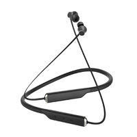 SWITCH NECKBAND BLUETOOTH HEADSET WITH MAGNETIC EARBUDS, FLEXIBLE NECKBAND AND MIC, BLACK - thumbnail