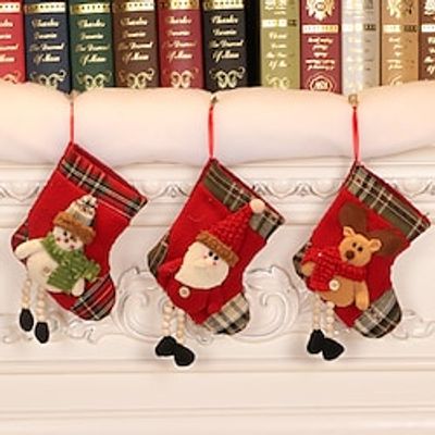 Christmas Decorations Santa Claus Socks Christmas Tree Pendant Christmas Socks Gift Bag Christmas Bag Lightinthebox