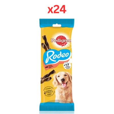 Pedigree Rodeo Beef Dog Treats 4Pcs (Pack of 24)
