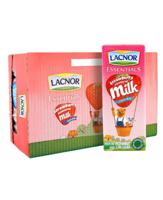 Lacnor Essentials Strawberry Flavor Milk 180ml Pack of 32