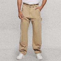 Men's Trousers Chinos Chino Pants Multi Pocket Straight Leg Plain Comfort Business Daily Holiday Fashion Chic Modern Black Navy Blue miniinthebox
