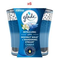 Glade Candle 2In1 Moonlit Walk 3.4Oz Pack Of 6