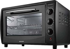 Sharp 42L 1800W Double Glass Electric Oven With Rotisserie & Convection, Black - EO42NK