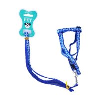 For Pet Dog Leash With Harness Blue For Dog - Small