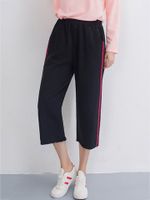 Casual Elastic Waist Pocket Pants