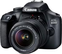 Canon EOS 4000D DSLR Camera Body Black With EF-S 18-55mm III Lens Kit - EOS 4000D