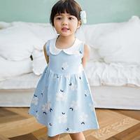 Toddler Kids Baby Girls Fashion Cute Sleeveless Doll Collar Flower Print Vest Dress Princess Dress Lightinthebox