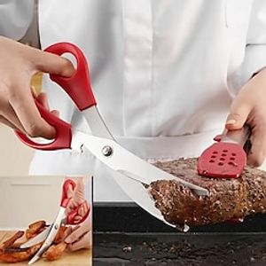 Kitchen Shears, Heavy Duty Stainless Steel Scissors For Chicken, Poultry, Fish, Seafood, Meat, Vegetables, Herbs, BBQ, Barbeque Lightinthebox