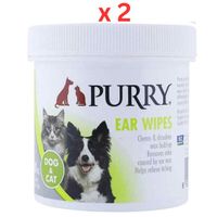 Purry Ear Wipes For Dogs And Cats -100pcs (Pack of 2)