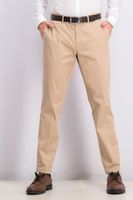 Mens Slim-Fit Stretch Flat Front Dress Pants  Tan - thumbnail