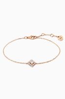 Rock Square Diamond Chain Bracelet in 18kt Rose Gold Rock Square Diamond Chain Bracelet in 18kt Rose Gold