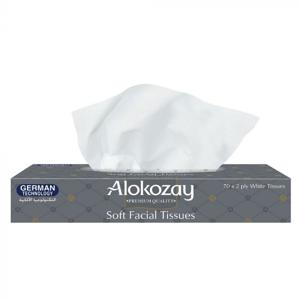 Alokozay Soft Facial Tissues - Car Tissues - 70 Sheet X 2 Ply