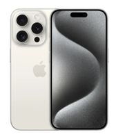 Apple iPhone 15 Pro (Physical Dual Sim - HK), 6.1 inch, 512GB, 8GB, White Titanium with FaceTime