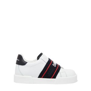 Calfskin portofino light sneakers with logo-detailed elastic