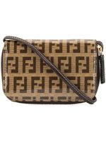 Fendi Pre-Owned Zucca pattern coin case pochette wallet - Brown - thumbnail