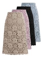 Sexy solid color mid-length A-line skirt slim slimming lace crochet skirt