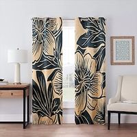 Blackout Curtain Vintage Flower Curtain Drapes For Living Room Bedroom Kitchen Window Treatments Thermal Insulated Room Darkening Lightinthebox