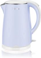 Midea 1.7L Stainless Steel Electric Kettle, 2200W Cordless Kettle, Light Blue - MKHJ1705B