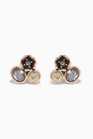 Mini Tea Rose Cluster Stud Earrings - thumbnail