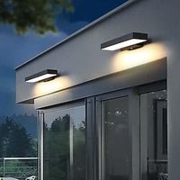 LED Wall Sconce Lighting Fixture Antique Wall Sconce IP65 Liner Design External Waterproof Rustproof Aluminum Wall Lamp Lantern Courtyard Garden Balcony Villa Decorative Lights 110-240V Lightinthebox - thumbnail