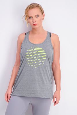 Womens Graphic Aggressor Tank Top Heather Grey Womens Graphic Aggressor Tank Top Heather Grey