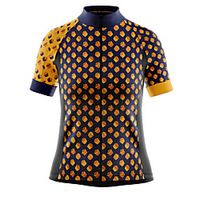 21Grams Women's Short Sleeve Cycling Jersey Summer Spandex Polyester Yellow 3D Bike Jersey Top Mountain Bike MTB Road Bike Cycling Quick Dry Moisture Wicking Breathable Sports Clothing Apparel Lightinthebox - thumbnail