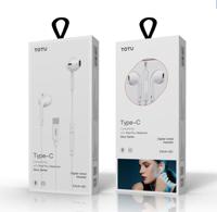 TOTU Type-C Earphone Glory Series Digital Wired Compatible White - EAUA021