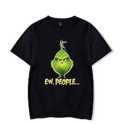 Inspired by The Grinch Grinch T-shirt Anime Cartoon Anime Harajuku Graphic Kawaii T-shirt For Men's Women's Unisex Adults' Hot Stamping 100% Polyester Lightinthebox