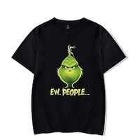 Inspired by The Grinch Grinch T-shirt Anime Cartoon Anime Harajuku Graphic Kawaii T-shirt For Men's Women's Unisex Adults' Hot Stamping 100% Polyester Lightinthebox - thumbnail