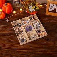 Xmas Christmas wooden pendant Creative wooden crafts holiday party hanging decoration home garden scene dress up. miniinthebox - thumbnail