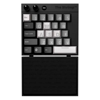 The Shrimp Monochrome Model 1 Ultracompact Mechanical Gaming Keyboard