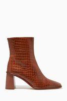 West Cape Ankle Boots in Croc-embossed Leather West Cape Ankle Boots in Croc-embossed Leather