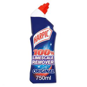 Harpic Toilet Cleaner Liquid Limescale Remover Original 750 ml