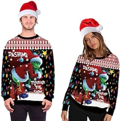 The Grinch Grinch Ugly Christmas Sweater Sweatshirt Hoodie Print Front Pocket Graphic Hoodie For Men's Women's Unisex Adults' 3D Print 100% Polyester Party Festival Lightinthebox The Grinch Grinch Ugly Christmas Sweater Sweatshirt Hoodie Print Front Pocket Graphic Hoodie For Men's Women's Unisex Adults' 3D Print 100% Polyester Party Festival Lightinthebox