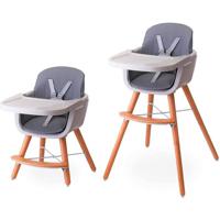 Teknum - Premium Dual Height Wooden High Chair - Grey TK_HC2_GY