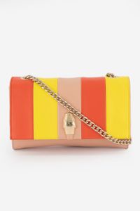Womens Small Shoulder Bag 12.5 H x 19 L x 4.5 W cm  Nude Combo