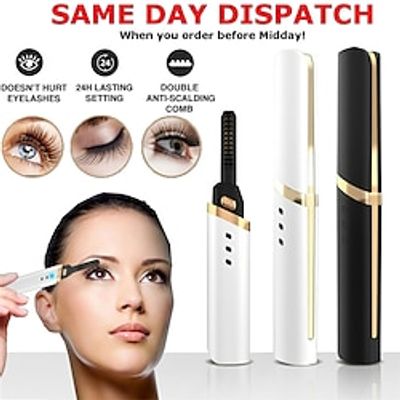 Electric Heated Eyelash Curler Battery Power Long Lasting Beauty Makeup Tool Lightinthebox