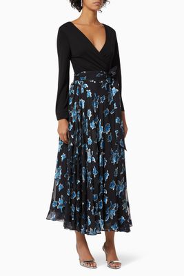 Sharpay Two-Tone Wrap Dress Sharpay Two-Tone Wrap Dress