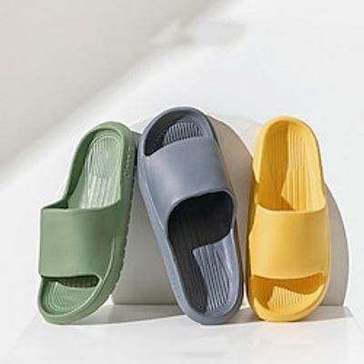 New Bathroom Home Sandals And Slippers Summer Eva Outdoor Men's And Women's Slippers Stepping On Shit Feeling Soft Bottom Slippers Lightinthebox
