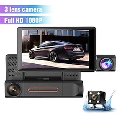 Car Dash Cam 1080P Front Cabin And Rear Car DVR Camera 4 Video Recorder Night Vison G-Sensor Loop Recording 24h Parking Monitor Lightinthebox