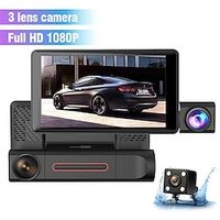 Car Dash Cam 1080P Front Cabin And Rear Car DVR Camera 4 Video Recorder Night Vison G-Sensor Loop Recording 24h Parking Monitor Lightinthebox - thumbnail