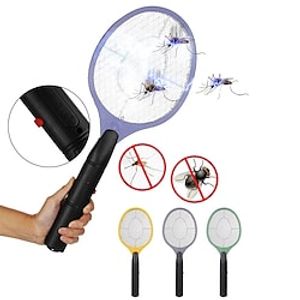 Electric Mosquito Racket Killer Electric Fly Swatter Fryer Flies Cordless Battery Power Bug Zapper Insects Racket Kills Home Bug Lightinthebox