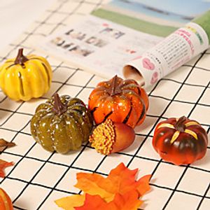 Fall Wreaths Simulation Pumpkin Maple Leaf Fruit Bunches Thanksgiving Autumn Home Decoration Garland Accessories Halloween Decorations for Home Decor Farmhouse Indoor Outdoor Decoration miniinthebox