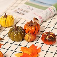 Fall Wreaths Simulation Pumpkin Maple Leaf Fruit Bunches Thanksgiving Autumn Home Decoration Garland Accessories Halloween Decorations for Home Decor Farmhouse Indoor Outdoor Decoration miniinthebox - thumbnail
