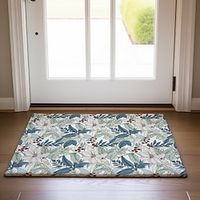 Elegant Floral Doormat Non-Slip Oil Proof Rug Indoor Outdoor Mat Bedroom Decor Bathroom Mat Entrance Rug Door Mat Lightinthebox - thumbnail