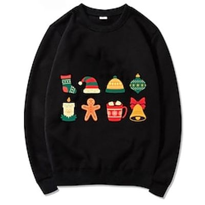 Christmas Cosplay Cartoon Manga Sweatshirt Anime Graphic Top For Men's Women's Unisex Adults' Hot Stamping 100% Polyester Party Festival Lightinthebox